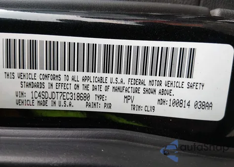 2014 Dodge Durango Limited z USA, uszkodzony, nr VIN 1C4SDJDT7EC318680